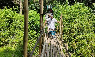 রামগঞ্জে ঝুঁকিপুর্ণ সাঁকোতে ৫০০ পরিবারের পারাপার