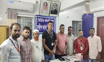 সন্দ্বীপ থানার নতুন ওসির সঙ্গে সাংবাদিকদের মতবিনিময়