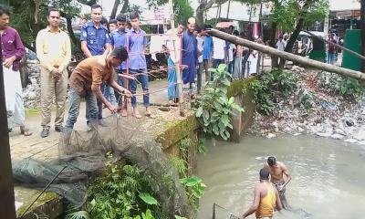 হাতিয়ায় বিপুল পরিমাণ নিষিদ্ধ চায়না জাল জব্দ