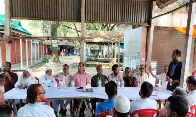 পৌজান বাজার বণিক সমিতির সভাপতি কোরবান সম্পাদক লতিফ