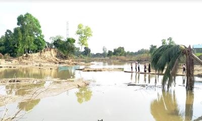 শুরু হয়নি বাঁধ মেরামত কাজ, গোমতীর পানি বাড়লেই প্লাবিত হওয়ার শঙ্কা