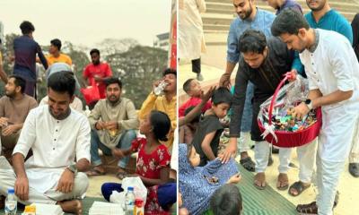 পথশিশুদের সঙ্গে ইফতার করলেন উপদেষ্টা আসিফ মাহমুদ