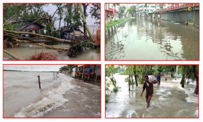 ঘূর্ণিঝড় রেমালের তাণ্ডবে বিপর্যস্ত দক্ষিণাঞ্চল