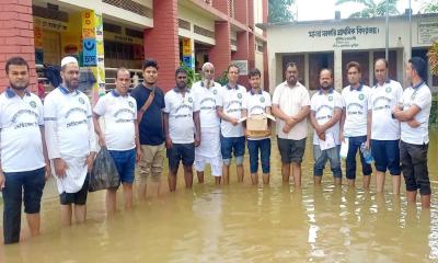 বন্যার্তদের পাশে বিজয়নগর উপজেলা নাগরিক ফোরাম