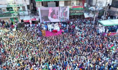 বিএনপির শোভাযাত্রায় লাখো জনতার ঢল, শিগগিরই নির্বাচনের দাবি