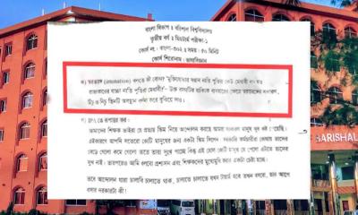 ‘শেখ হাসিনার বিতর্কিত উক্তি’র বাস্তবধর্মী উদাহরণ টেনে ববির পরীক্ষায় প্রশ্ন