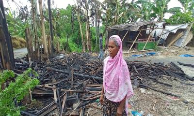 মহম্মদপুরে আগুনে পুড়ে এক বৃদ্ধার মৃত্যু