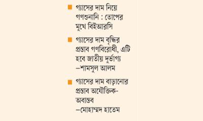 নতুন শিল্পে গ্যাসের দাম দ্বিগুণের বেশি বৃদ্ধির প্রস্তাব