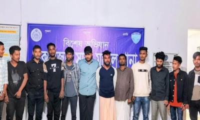 কক্সবাজারে ১২ পেশাদার ছিনতাইকারী গ্রেপ্তার