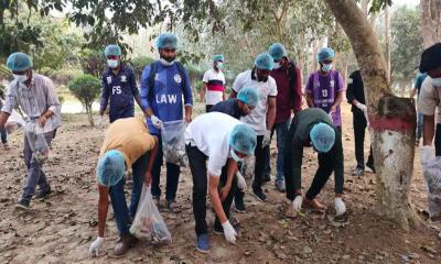 ইবিতে ছাত্রদলের ক্যাম্পাস পরিচ্ছন্নতা অভিযান