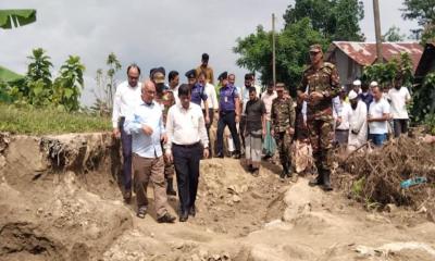 বন্যায় ক্ষতিগ্রস্তদের যথাযথ পুনার্বাসন করবে সরকার