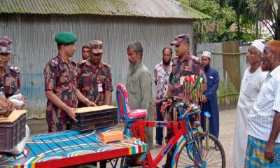 আন্দোলনে নিহত সুজনের পরিবারের পাশে বিজিবি