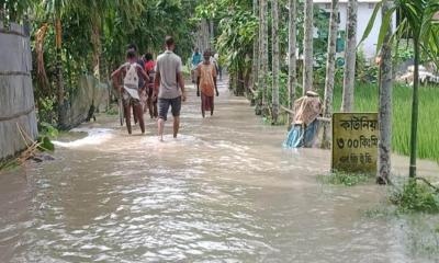 কাউনিয়ায় তিস্তার পানি বিপৎসীমার ৩৪ সেন্টিমিটার ওপরে