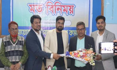 অভয়নগরে সাংবাদিকদের সাথে নবাগত স্বাস্থ্য কর্মকর্তার মতবিনিময়