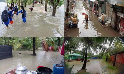 নোয়াখালীতে পানিবন্দী ২২ লাখ মানুষ