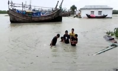 ঘূর্ণিঝড় রিমালের তাণ্ডবে হাতিয়ার সাড়ে ৭ লাখ মানুষ আতঙ্কে