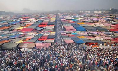 ইজতেমা ময়দানে আসলেন মাওলানা সাদের দুই ছেলে