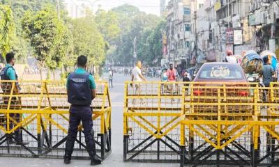 ৮টা থেকে রাজধানীর যেসব সড়কে প্রবেশ নিষেধ