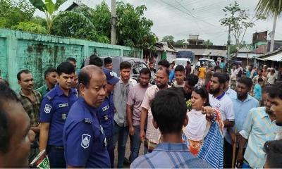 তালতলীতে হাসপাতালের জমিতে অবৈধ স্থাপনা উচ্ছেদ