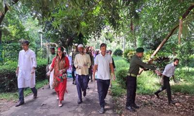 জাতীয় উদ্ভিদ উদ্যান সংস্কারে যুক্ত হল বৈষম্যবিরোধী ছাত্র জনতা